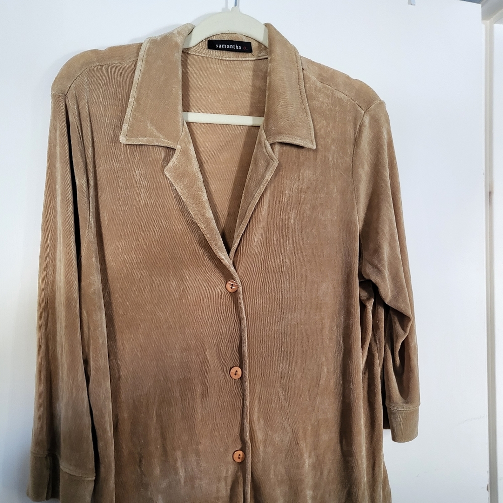 Samantha Button-Down Designer Dress Shirt XL